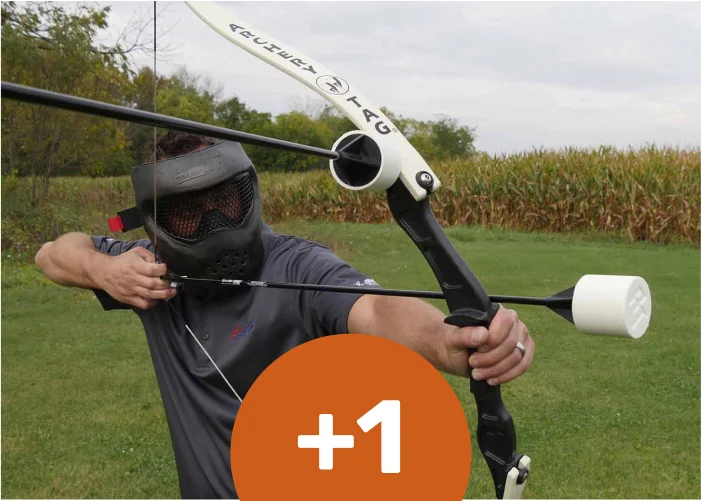 partie d'archery entre amis