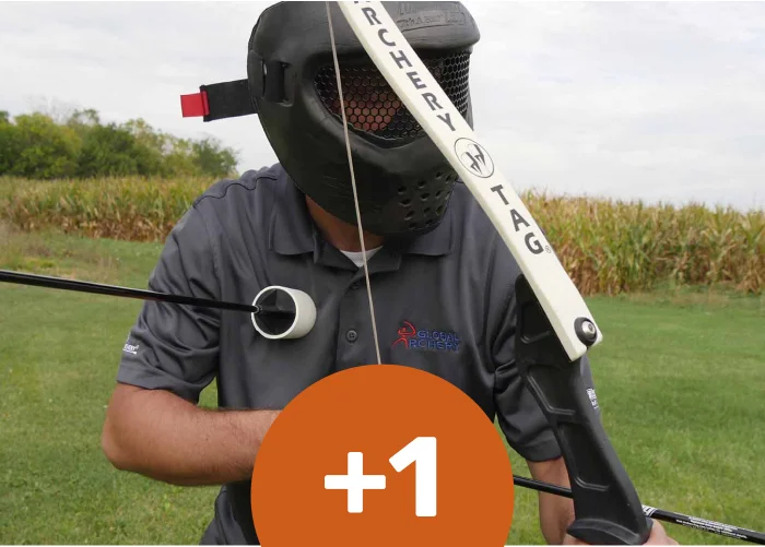 combat d'archery tag a vitre