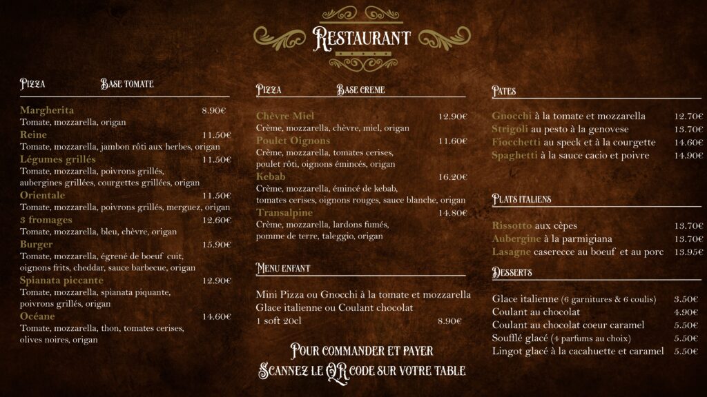 restaurant à vitré carte restaurant evasium