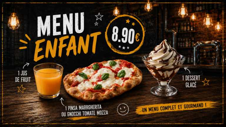 restaurant à vitré pizza enfant evasium